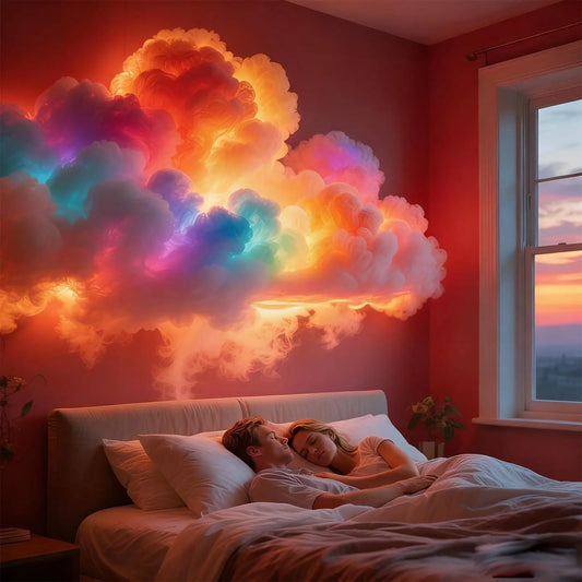 Cloud LED Light for Bedroom DIY Aesthetic Mood Light3D Ceiling Lamp Color Changing Light,Cool Stuff for Playroom,Kids Room Decor